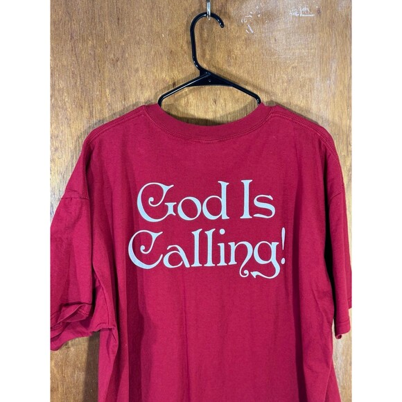 Vintage Listen God Is Calling Religious Religion Cross Shirt XXL - Picture 7 of 9
